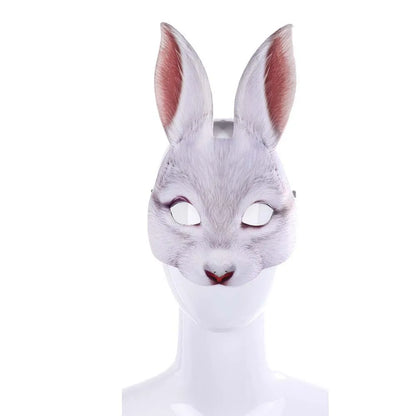 Adult Children Halloween Cosplay 3D Animal Mask PU Foam Rabbit Dog Deer Dragon Mask Women Men Carnival Party Club Role Play Mask