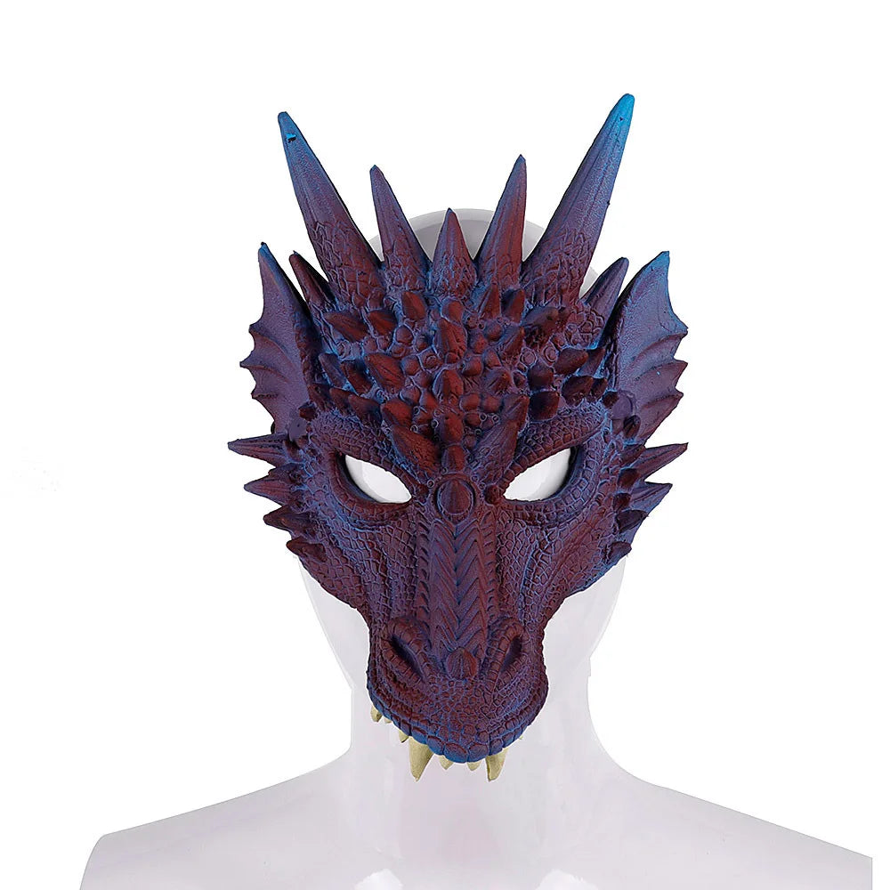 Adult Children Halloween Cosplay 3D Animal Mask PU Foam Rabbit Dog Deer Dragon Mask Women Men Carnival Party Club Role Play Mask