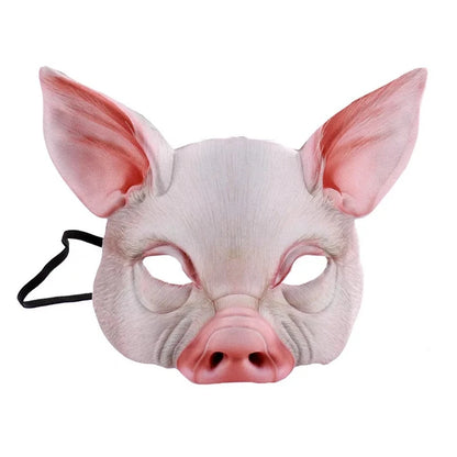 Adult Children Halloween Cosplay 3D Animal Mask PU Foam Rabbit Dog Deer Dragon Mask Women Men Carnival Party Club Role Play Mask