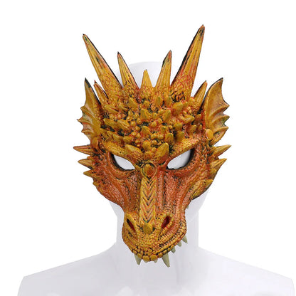 Adult Children Halloween Cosplay 3D Animal Mask PU Foam Rabbit Dog Deer Dragon Mask Women Men Carnival Party Club Role Play Mask