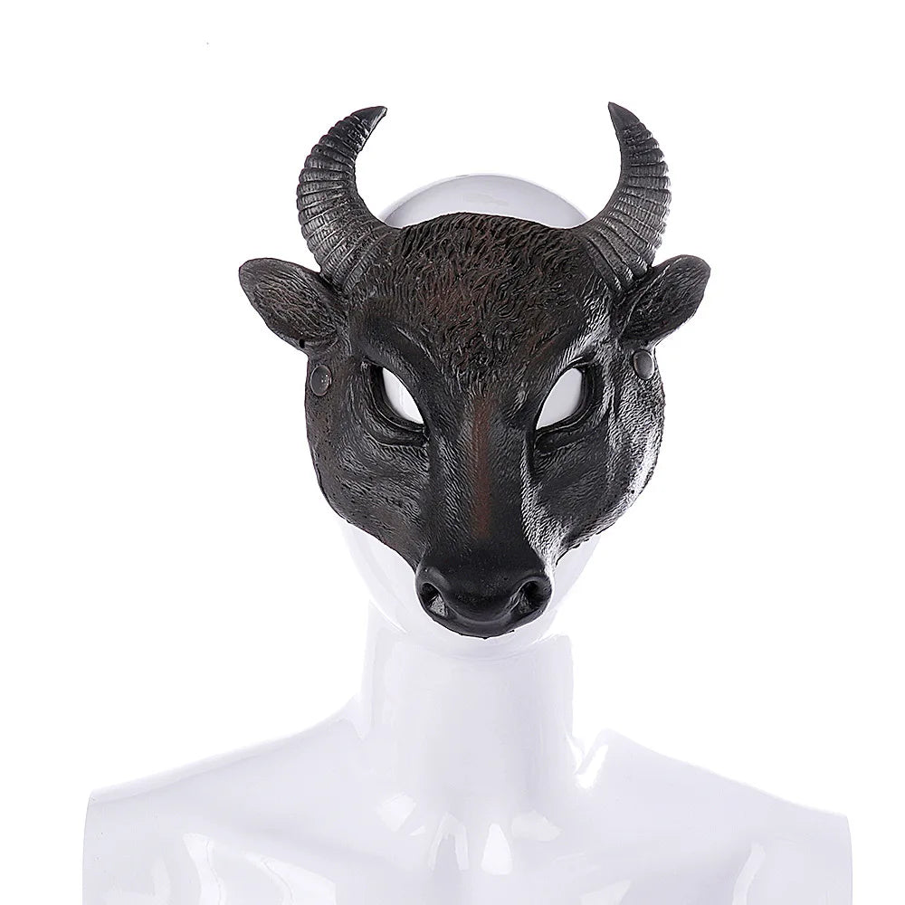 Adult Children Halloween Cosplay 3D Animal Mask PU Foam Rabbit Dog Deer Dragon Mask Women Men Carnival Party Club Role Play Mask