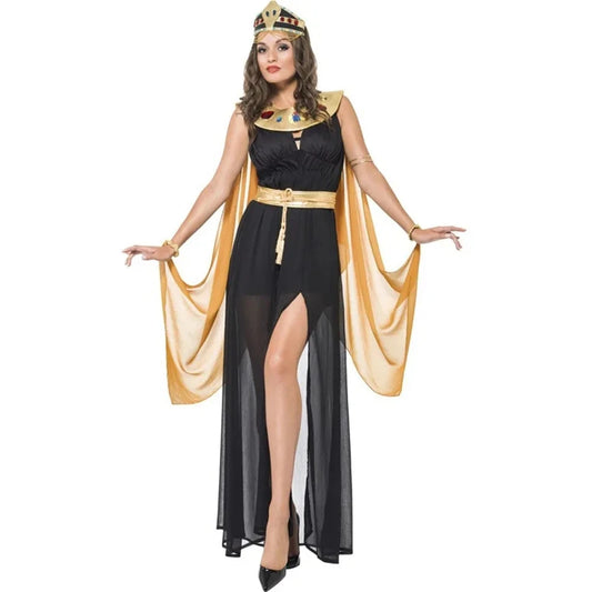 Adult Cleopatra Costume Women Ancient Egyptian Pharaoh Queen Halloween Costumes