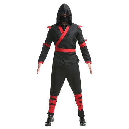 Adult Cosplay Anime Costume Japanese Men Martial Arts Ninja Clothes Set Halloween Superhero Outfit