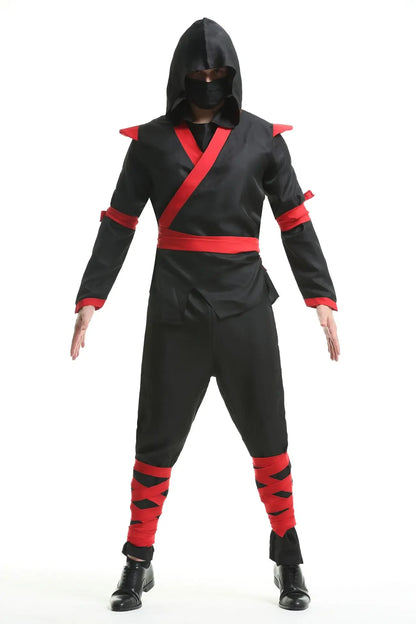 Adult Cosplay Anime Costume Japanese Men Martial Arts Ninja Clothes Set Halloween Superhero Outfit