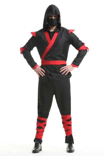 Adult Cosplay Anime Costume Japanese Men Martial Arts Ninja Clothes Set Halloween Superhero Outfit