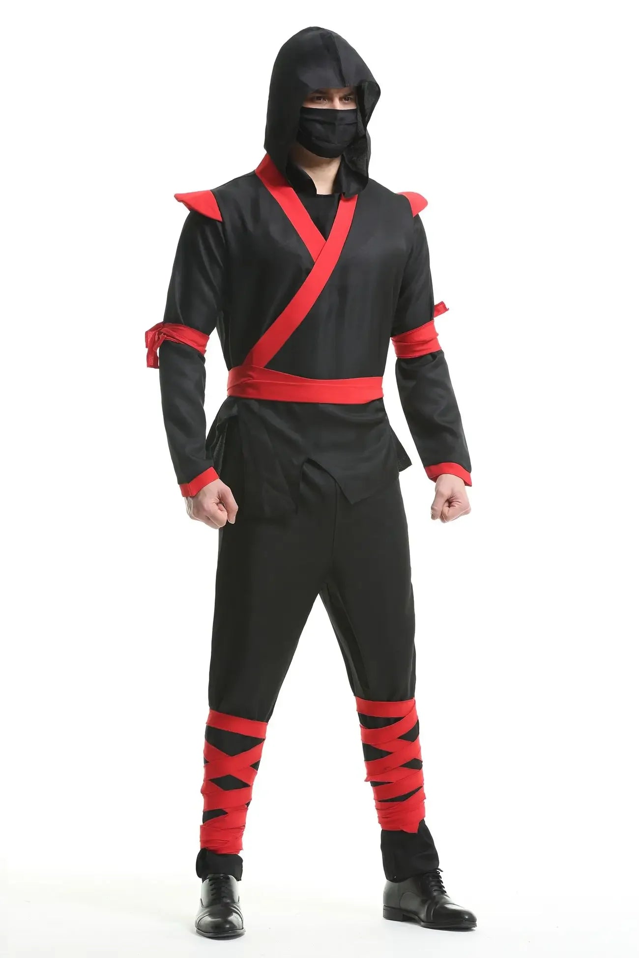 Adult Cosplay Anime Costume Japanese Men Martial Arts Ninja Clothes Set Halloween Superhero Outfit