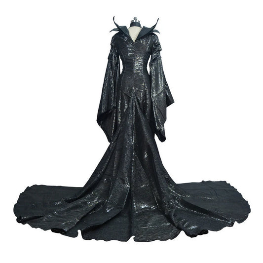 Adult Deluxe Maleficent Costume Evil Queen Cosplay Outfit Ladies Fancy Dress Women Halloween Party Cosplay Costume hat