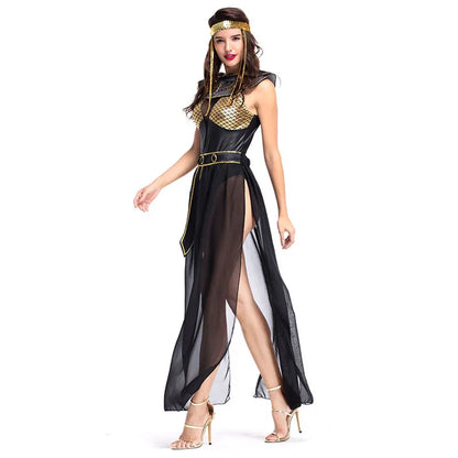 Adult Halloween Queen Cleopatra Costumes Women Sexy Egyptian Greek Goddess Dress Suit Ancient Egyptian Pharaoh Cosplay Clothing