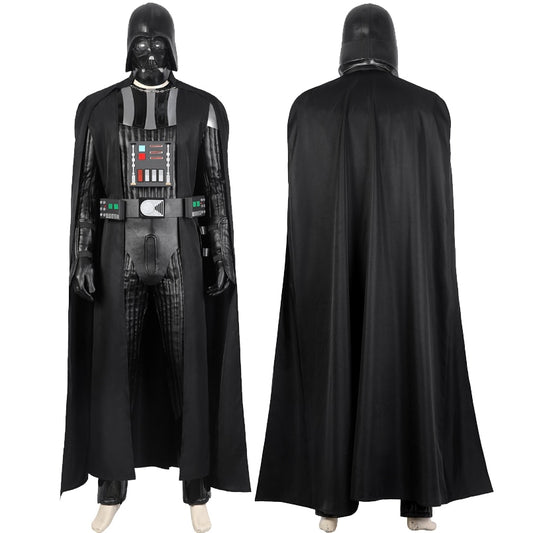 Adult Men Halloween Costume TV Show Obi Wan Darth Cosplay Black Vader Outfit Carnival Uniform Custom Made