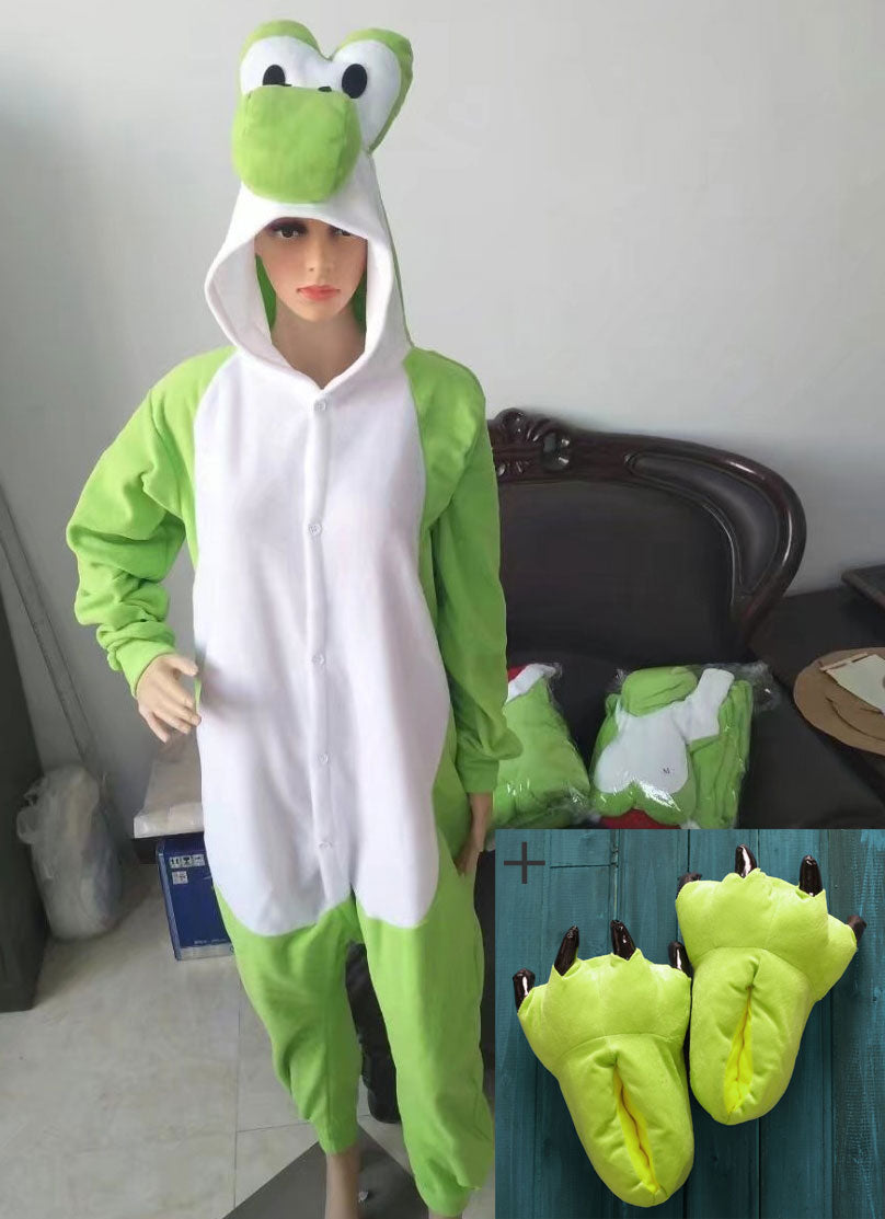 Adult Onesies Pajamas Cartoon Pyjama Kigurumi Yoshi Cosplay Costumes Sleepsuit Animal Sleepwear pijama masculino