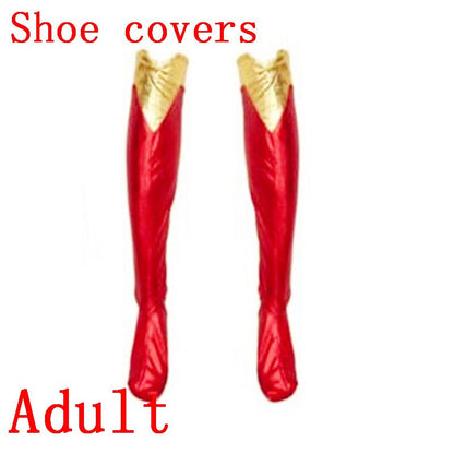 Adult Super Dress Woman Cosplay Costumes Super Girls Dress Shoe Covers Suit Superhero Woman Super Hero  Kids Halloween