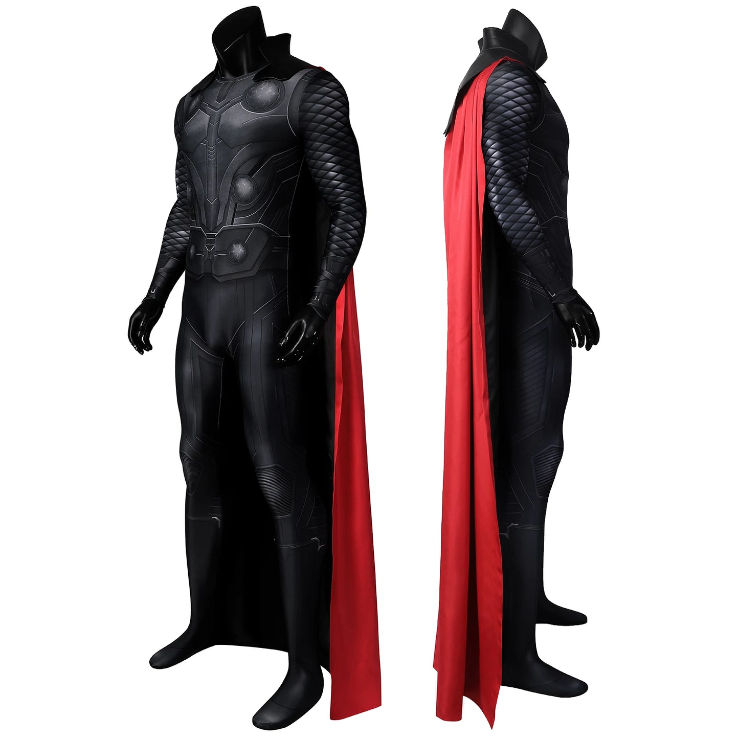 Adult War God of Thunder Jumpsuit Cosplay Costume Halloween Masquerade Party Print Zentai Bodysuit