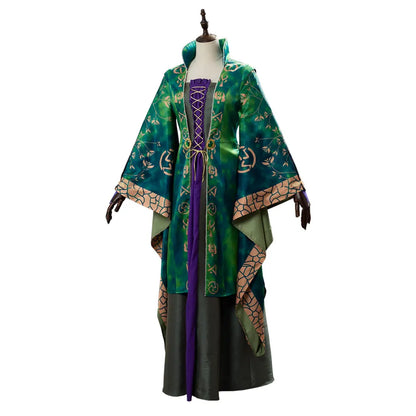 Adult Winifred Sanderson Cosplay Women Costume Dress Cloak Outfit Female Suit Uniform Halloween Carnival Disguise Party Costumes