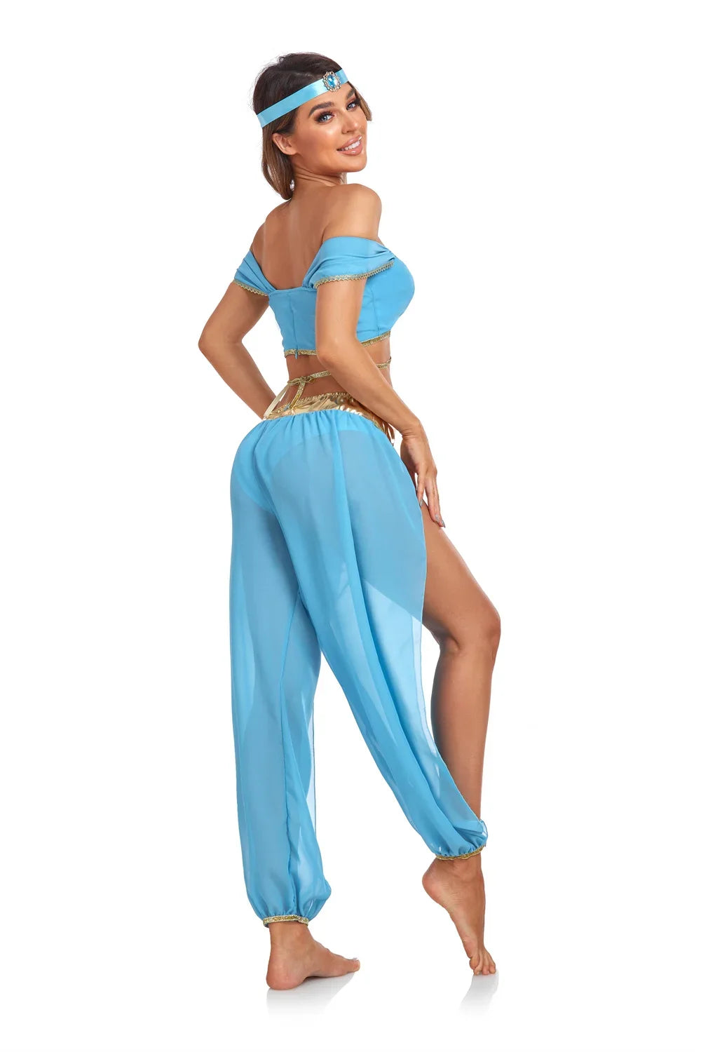 Adult Women Aladin and The Magic Lamp Jasmine Princess Halloween Cosplay Costume