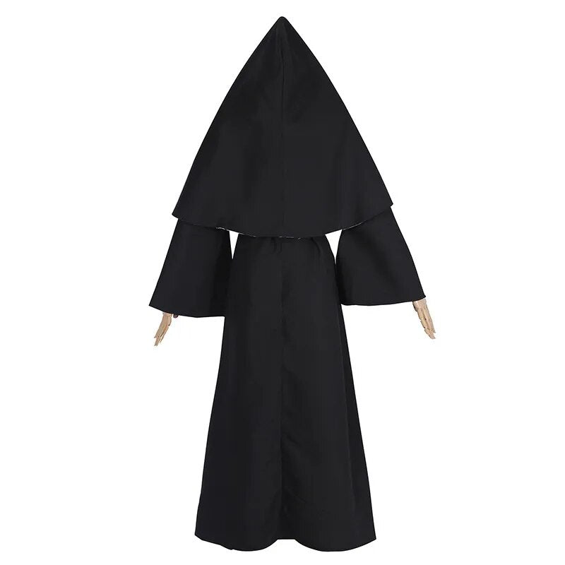 Adult Women The Nun Halloween Cosplay Costume Sister Irene Black White Cosplay Clothing