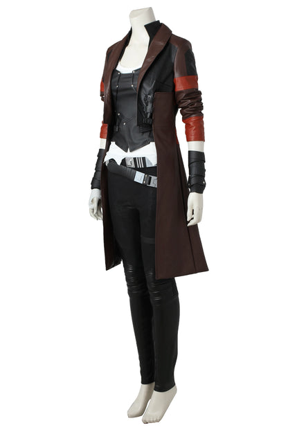 Gamora Cosplay Costume Women Disguise Boots Coat Top Pants Halloween Carnival Party Suit