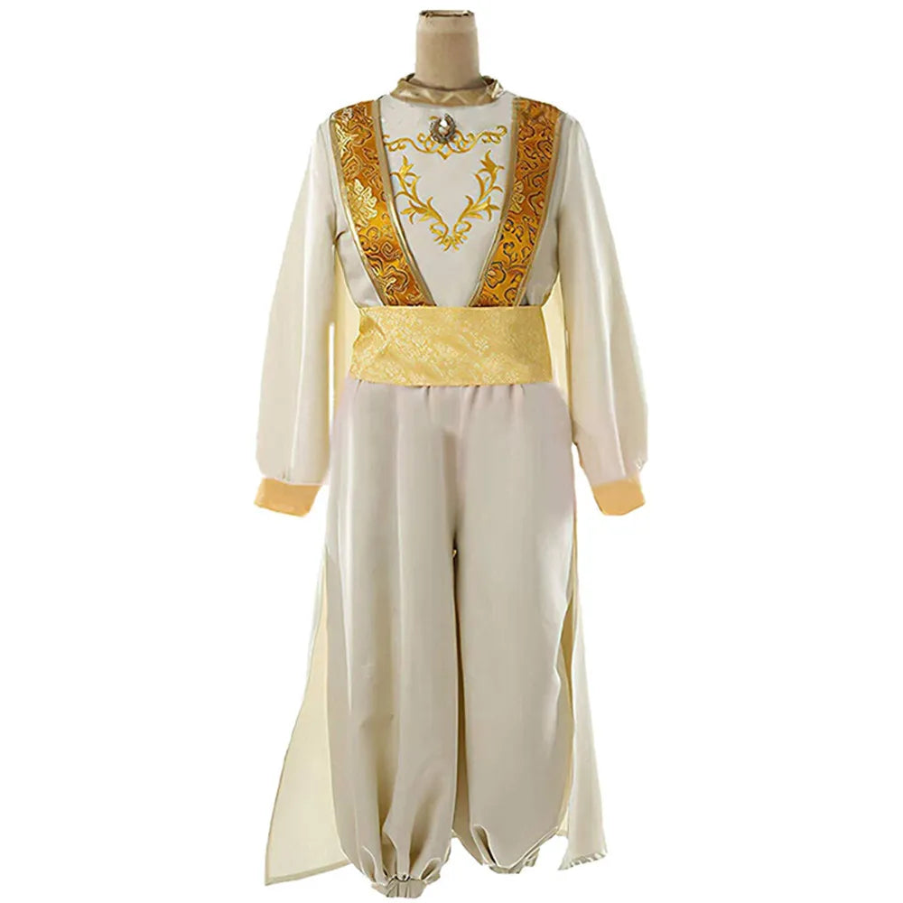 Aladdin Lamp Prince Aladdin Prince Costume outfit For Adult Man Set/Hat Halloween Carnival Party Movie Cosplay Costume