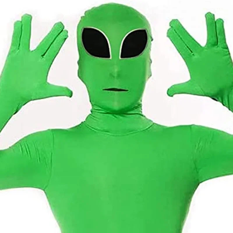 Alien Tights Cos Children and Adults Performance Clothes Halloween Costumes for Women  Alien Tights Cosplay Green One Piece