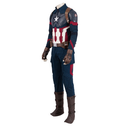 American Hero Cosplay Costume Male America Superhero Halloween Costume Set