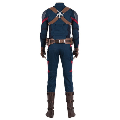 American Hero Cosplay Costume Male America Superhero Halloween Costume Set