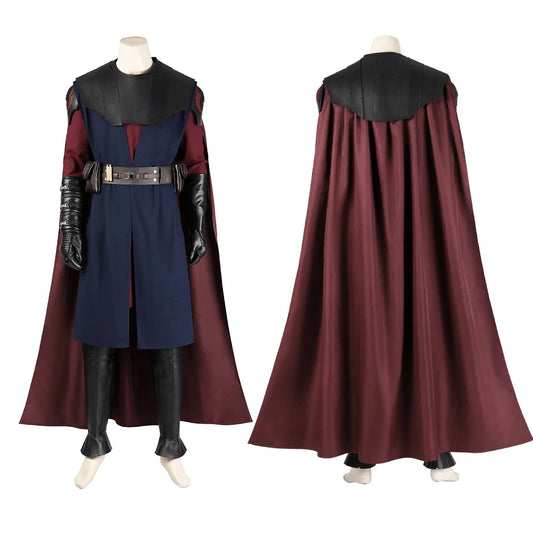 Anakin Skywalker Cosplay Costume Jedi Knight Fantasy Disguise Men Halloween Carnival Party