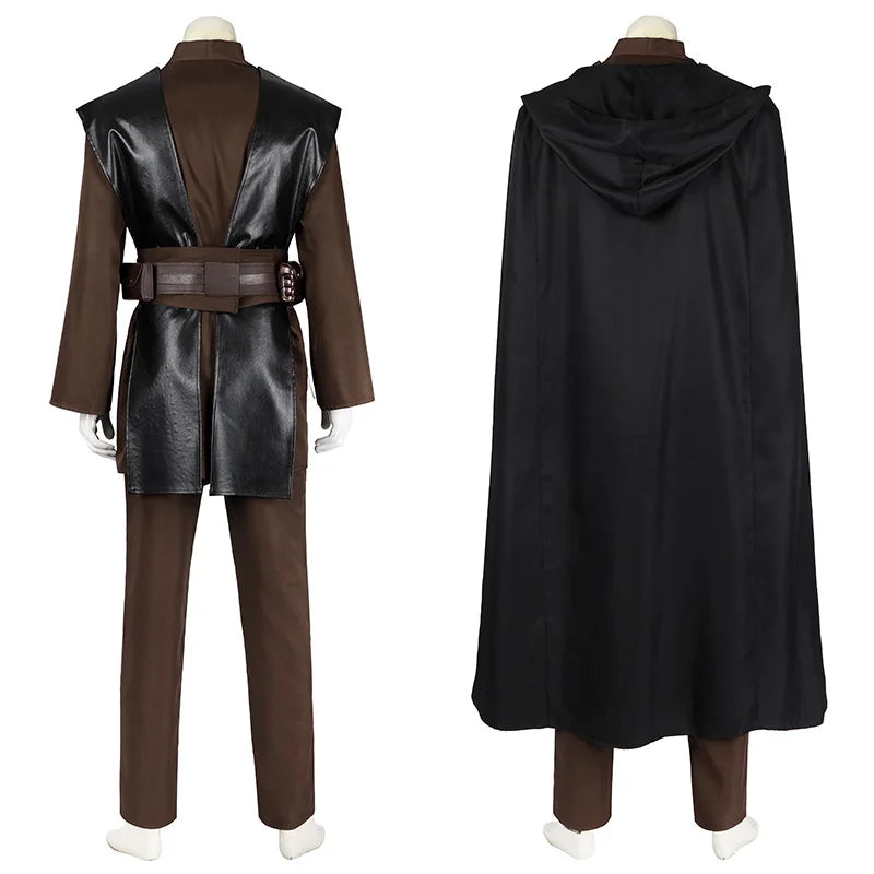 Anakin Skywalker Jedi Costume for Men Cosplay Outfit Halloween Dress Up