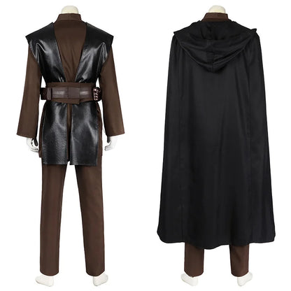 Anakin Skywalker Jedi Costume for Men Cosplay Outfit Halloween Dress Up