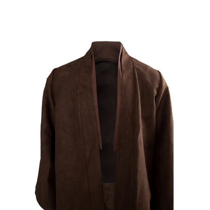 Anakin Skywalker Cosplay Costume Brown No Clock Costume Suit Halloween Carnival Cosplay Costumes for Adult Men