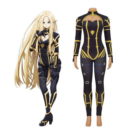 Anime Alpha Cosplay Costume Bodysuit Shadow Garden Seven Shadows Halloween Party Outfit Women Cos