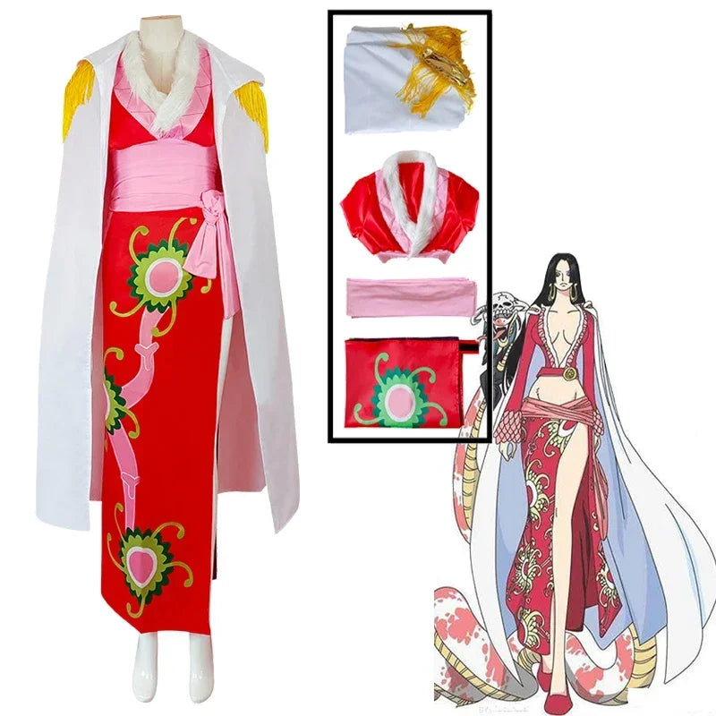 Anime Boa Hancock Cosplay Kimono Hancock Costume Halloween Female Performance Costume