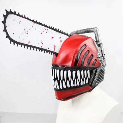 Anime Chainsaw Man Cosplay Saws Hand Headgear Pochita Latex Mask Halloween Party Props for Adult Children's Birthday Gifts