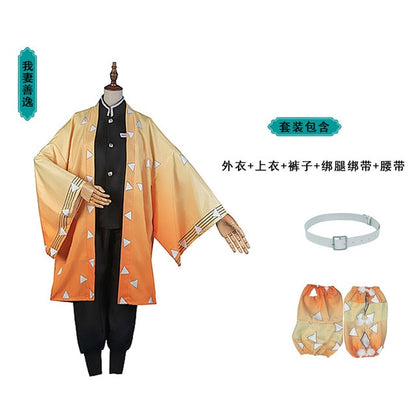 Anime Demon Slayer: Kimetsu No Yaiba Tanjirou Kamado Nezuko Cosplay Women and Men Kimono Kids Cosplay Costume Sets