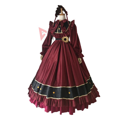 Anime Ensemble Stars Cosplay Costume Itsuki Shu Lolita Cosplay Dress Hat Set Custom Made