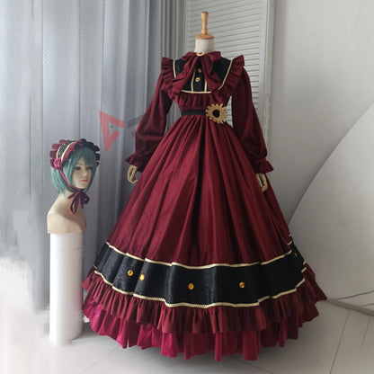 Anime Ensemble Stars Cosplay Costume Itsuki Shu Lolita Cosplay Dress Hat Set Custom Made