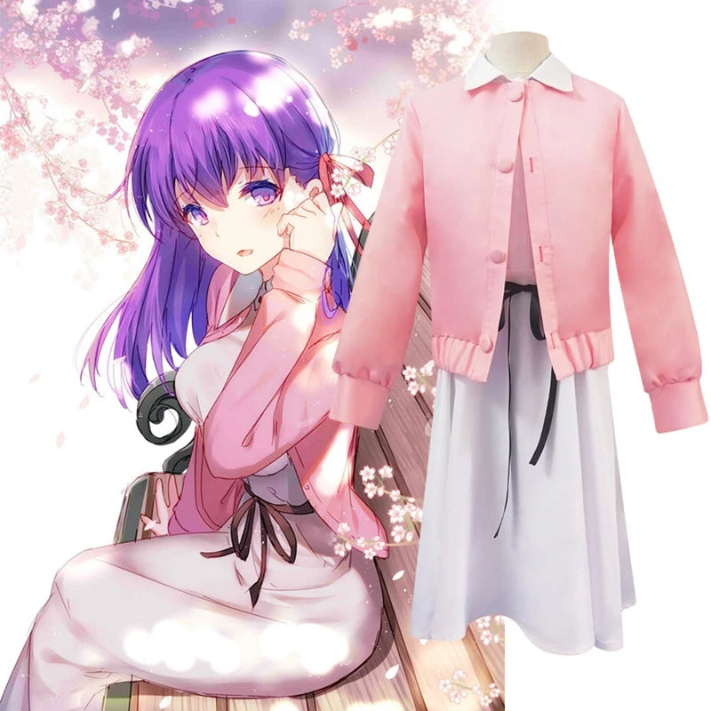 Anime Fate Zerosaber Two-dimensional FGO Fate Night Ma Tong Sakura Cosplay Dress Halloween Female Suits Sets Cos Clothing