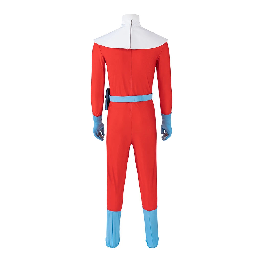 Anime Final Space Gary Goodspeed Cosplay Costume Bodysuit Gloves Belt Full Set Outfit Jumpsuits Man Halloween Party Clothing