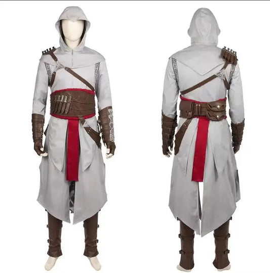 Anime Game Altair Ibn La-Ahad Cosplay Costume Atel Set Shirt Pants Belt For Men Women Custom Made