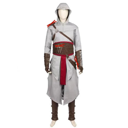 Anime Game Altair Ibn La-Ahad Cosplay Costume Atel Set Shirt Pants Belt For Men Women Custom Made