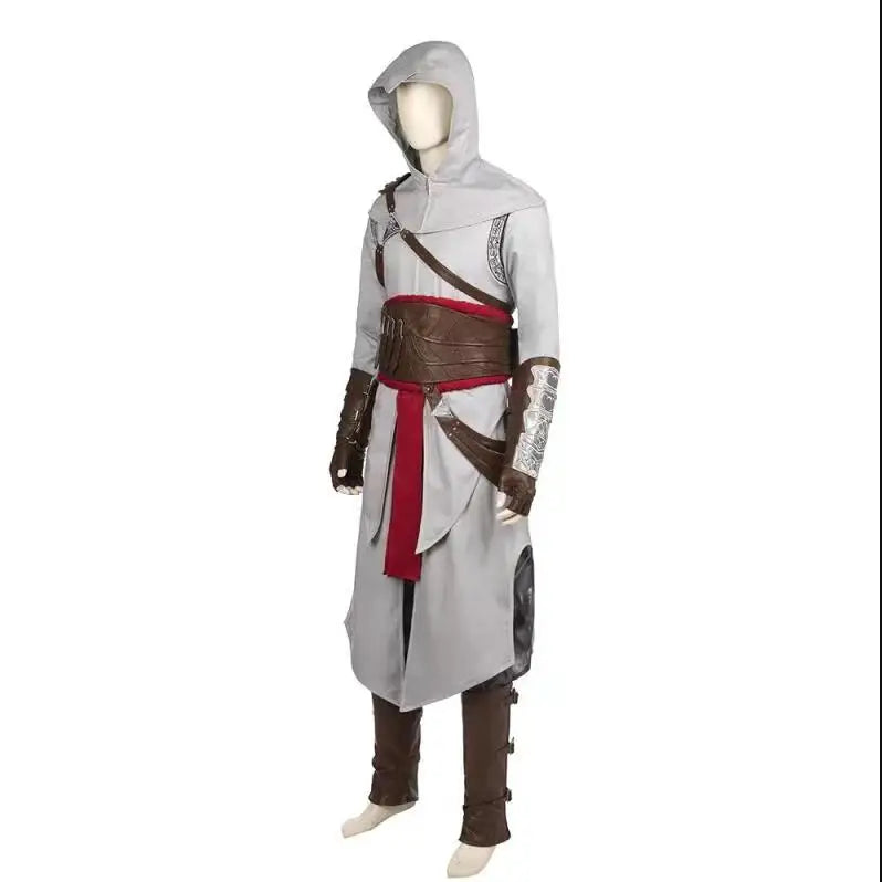 Anime Game Altair Ibn La-Ahad Cosplay Costume Atel Set Shirt Pants Belt For Men Women Custom Made