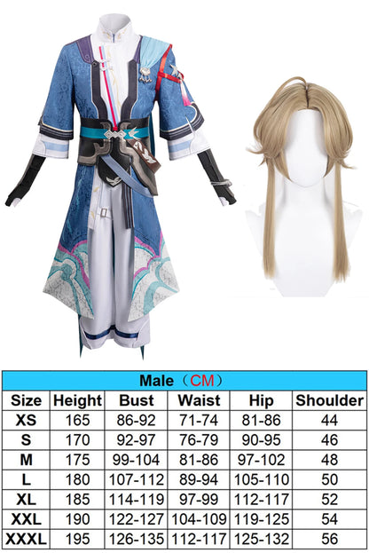 Anime Game Honkai Yanqing Cosplay Costume Men Role Play Fantasia Outfits Halloween Carnival Party Clothes For Male Disguise