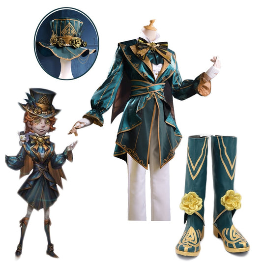 Anime Game Identity V Mike Morton Tea Party Fashion Skin  Suit Cosplay Costume Uniform  Outfit  Shoes For Halloween Cos