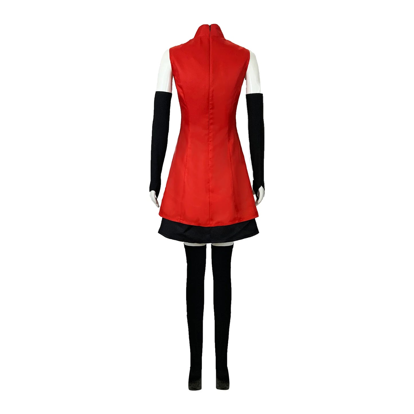 Anime Hazbin for Game Fans Hotel Charlie Cosplay Halloween Costume Adult Women Turtleneck Red Dress Sexy Sleeveless Daily Skirt