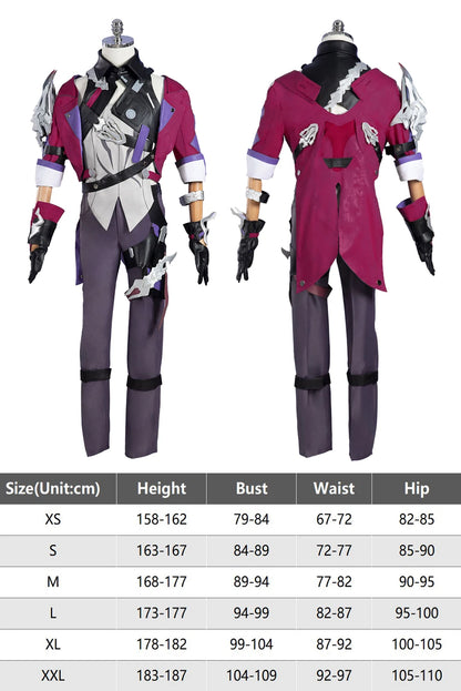 Anime Honkai Star Rail Sampo Koski Cosplay Costume Fantasia Wigs Vest Pants Men Adult Halloween Carnival Party Clothes