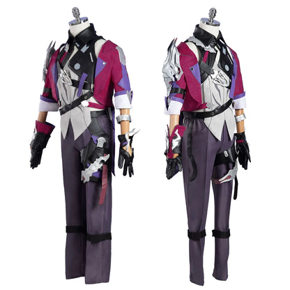 Anime Honkai Star Rail Sampo Koski Cosplay Costume Fantasia Wigs Vest Pants Men Adult Halloween Carnival Party Clothes