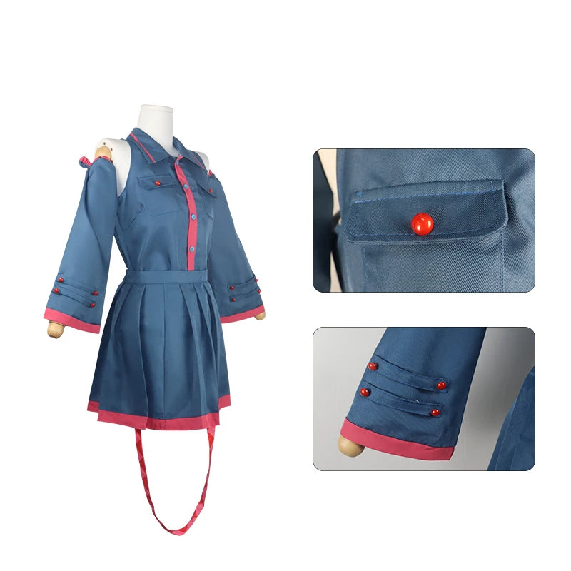 Anime Mikuu Kasane Teto Cosplay Costume Women Men Grey Pink Dress Cosplay Halloween Costume Cosplay Made Accessorie Props