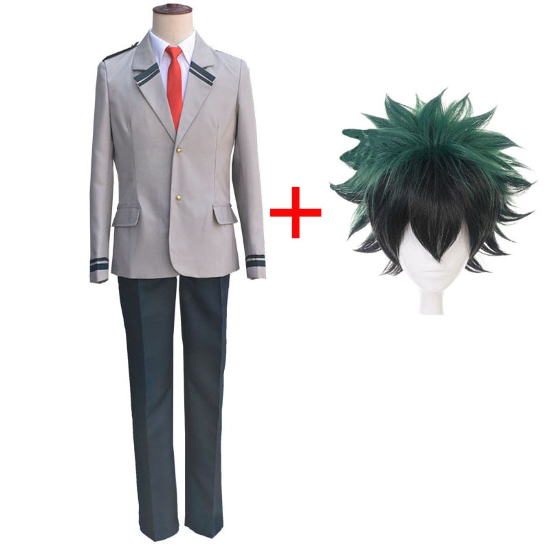 Anime My Hero Academia Midoriya Izuku Cosplay Costume High School Student Uniform Halloween Party Costume Not Include Shirt