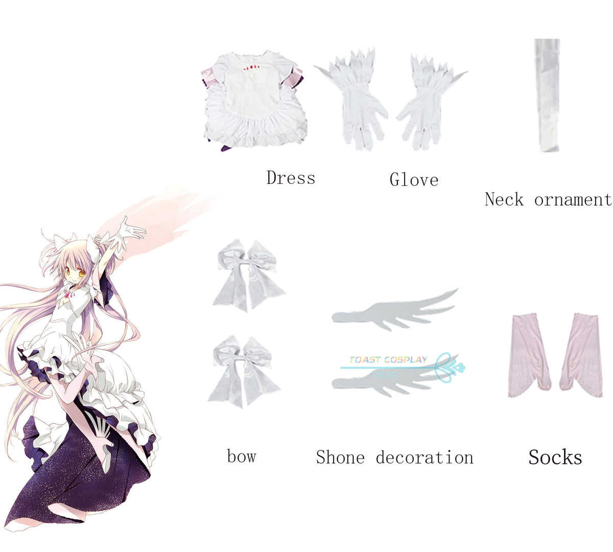 Anime Puella Magi Madoka Magica Figure Kaname Madoka Cosplay Costume Women Girl Arutimetto Madoka Cos Halloween Party Gifts