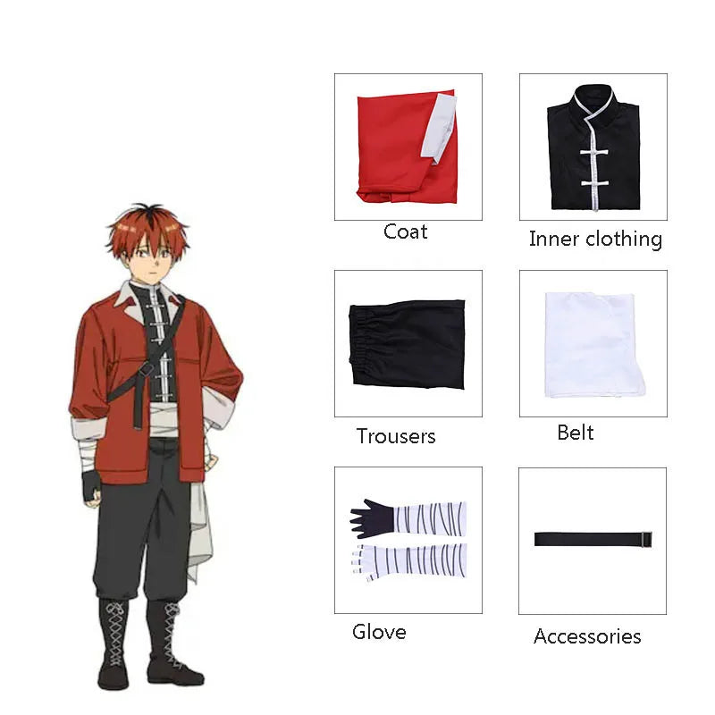 Anime Stark Cosplay Costumes Surpass The End of The Journey Cosplay Halloween Anime Set Performance Costumes