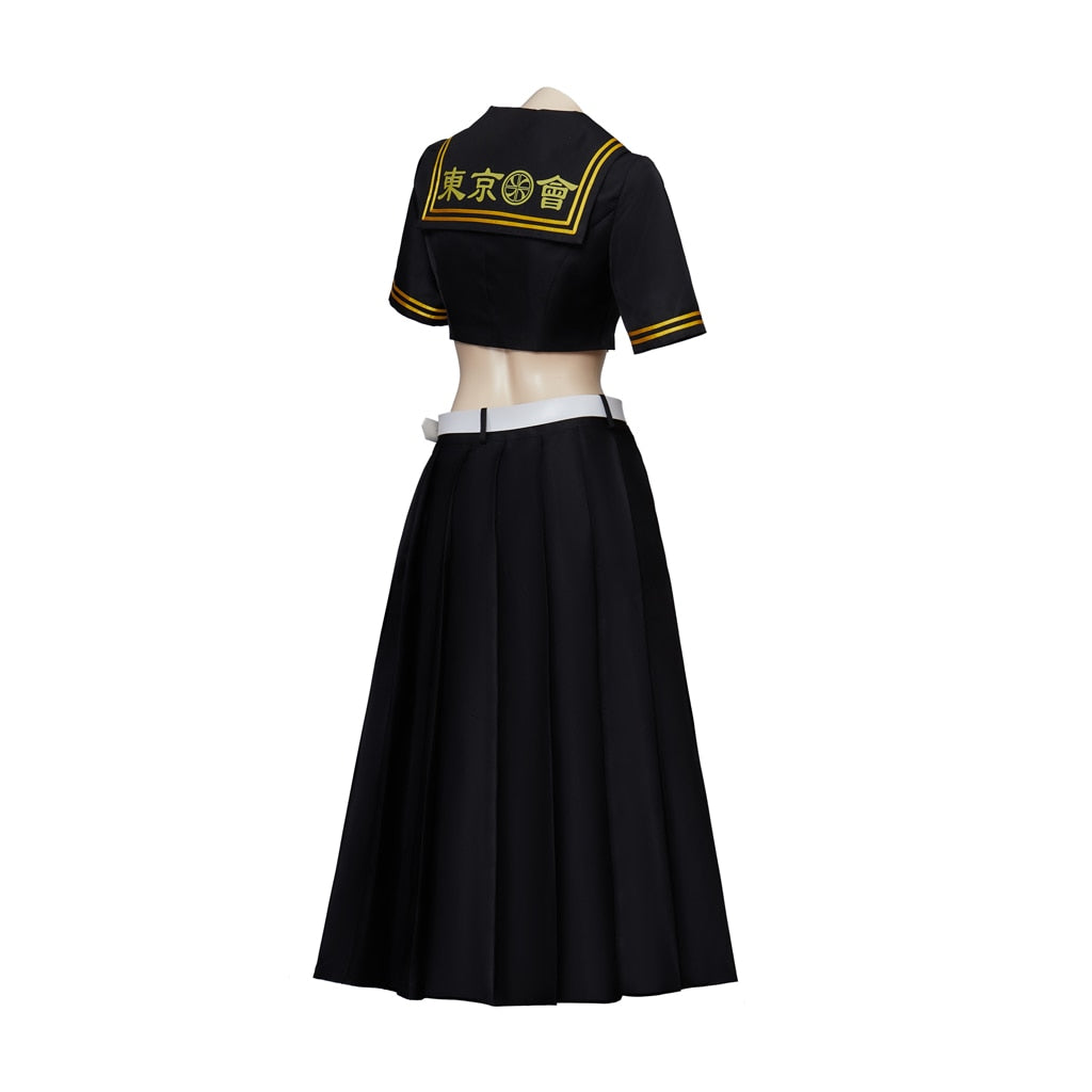 Anime Tokyo Revengers Cosplay Costume Women Dress JK Uniform Sailor Dress Halloween Girl School Uniform Cosplay Outfits