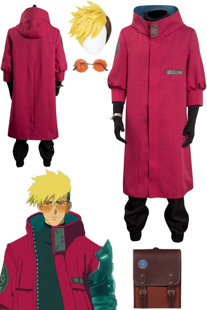 Anime Trigun Vash The Stampede Cosplay Men Costume Roleplay Fantasia Man Dress Party Clothes For Male Role Playing Fashion